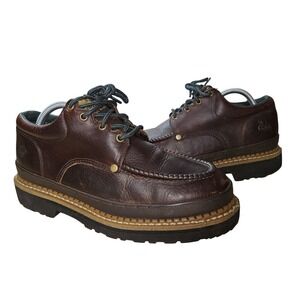 Georgia Boot Georgia Giant Boots Mens Size 8.5 W‎ Brown Leather Steel Toe Chukka